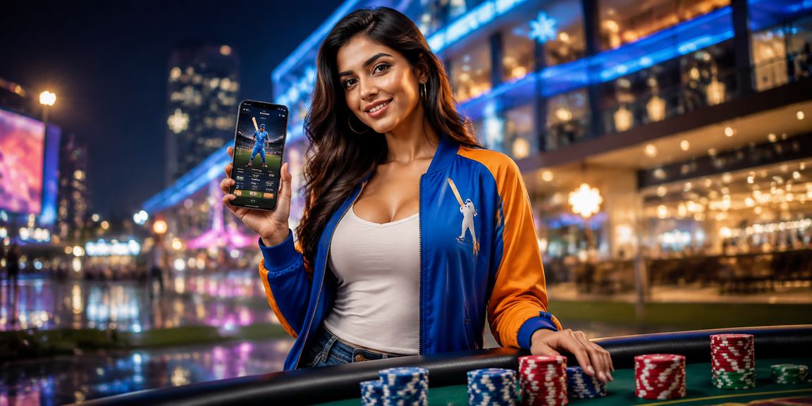 Login screen on mobile device for cricket betting platform